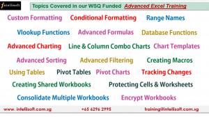 Advanced Excel Training Topics in WSQ Certification