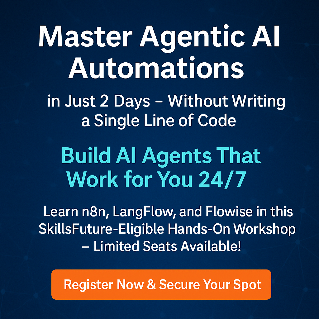 Master Agentic AI Automations Without Coding With WSQ Funding in Sinagpore at Intellisoft Systems