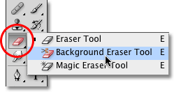 Use the Background Eraser Tool in Photoshop in Singapore