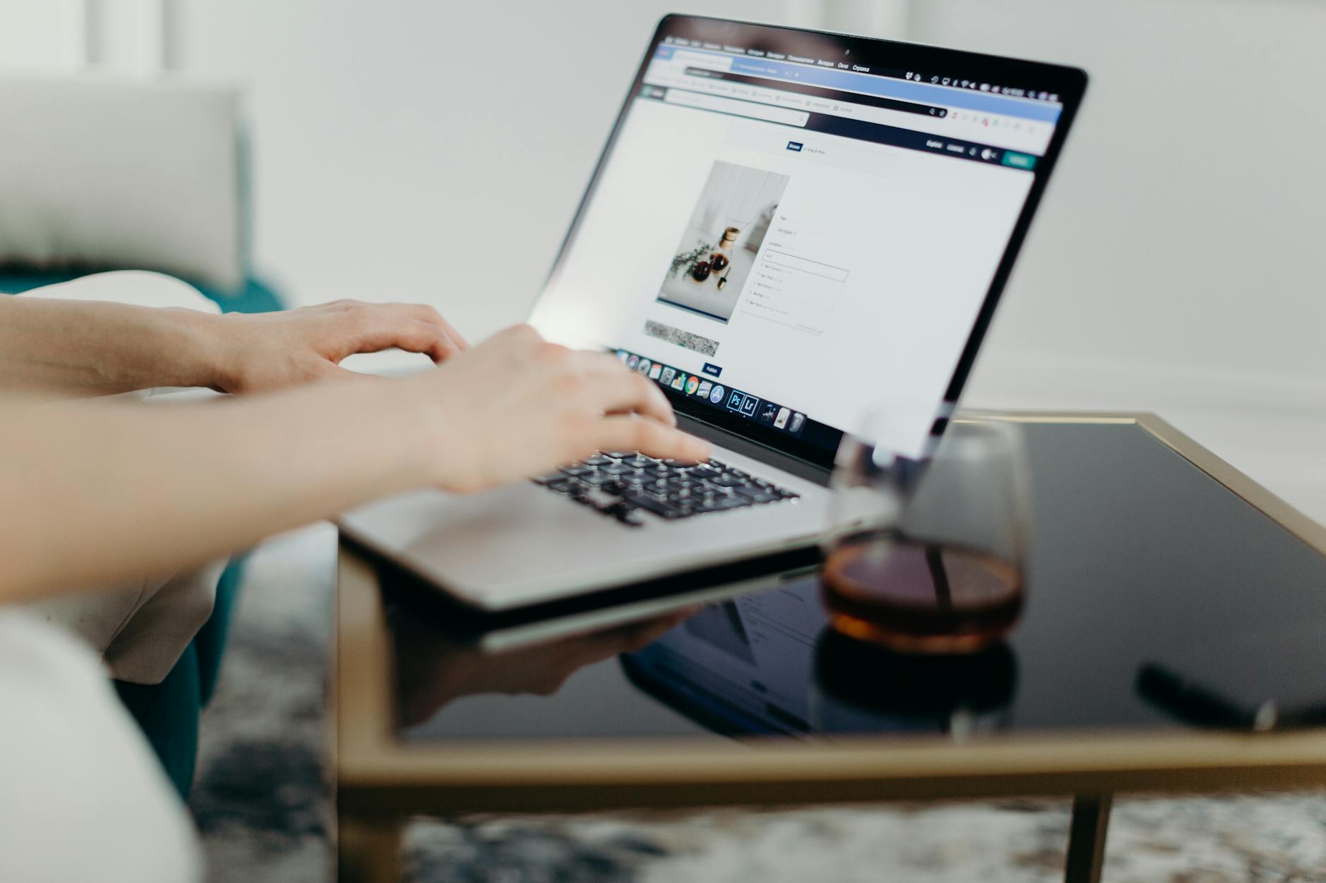 Uploading a PDF file to Canva from a laptop