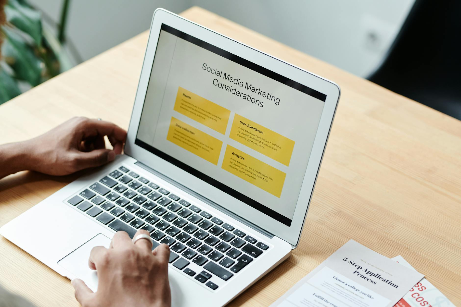 Customising a Canva template to create a first design