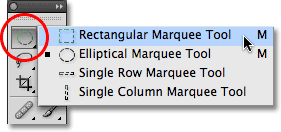 Rectangular Marquee Tool in Photoshop