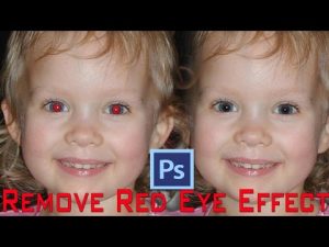 Red Eye Removal Effect with Photoshop