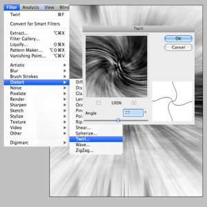 Learn to use Twirl effect in Photoshop